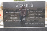 WESSELS Izak S. 1927-2006 & Hester Susanna Johanna 1928-1980
