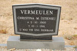 VERMEULEN Christina M. 1900-1981