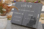 LOTTER Lambert H. 1925-1997 & Issie 1931-