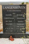 LANGENHOVEN Daniel Christiaan Du Toit 1916-2001 & Susarah Johanna Davel FOURIE 191?-2002
