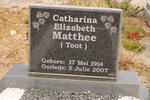 MATTHEE Catharina Elizabeth 1914-2007