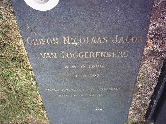LOGGERENBERG Gideon Nicolaas Jacob, van 1908-1971
