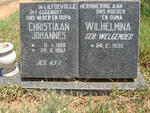 ? Christiaan Johannes 1928-1987 & Wilhelmina WELGEMOED 1935-
