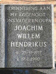 WESTHUIZEN Joachim Willem Hendrikus, van der 1917-1990