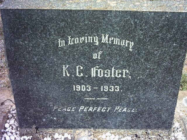 FOSTER K.C. 1903-1933