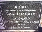TALJAARD Dina Elizabeth 1882-1931