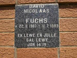 FUCHS David Nicolaas 1907-1983