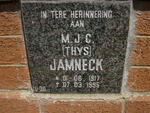 JAMNECK M.J.C. 1917-1995