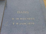? Babs 1905-1973