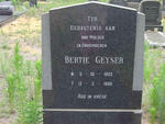 GEYSER Bertie 1902-1986