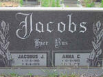 JACOBS Jacobus J. 1893-1978 & Anna C. 1903-1979