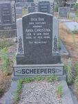 SCHEEPERS Anna Christina 1909-1994