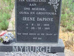 MYBURGH Irene Daphne 1932-1991