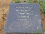 McDONALD Magarietha Catharina nee LOUW 1886-1974