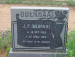 ODENDAAL J.P. 1889-1969
