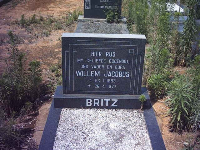 BRITZ Willem Jacobus 1893-1977