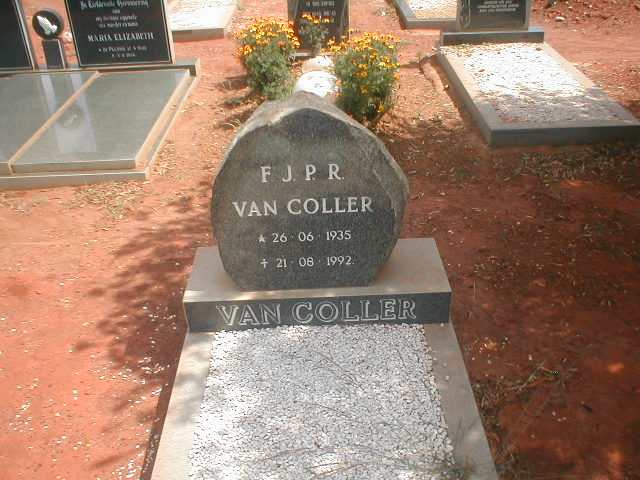 COLLER F.J.P.R., van 1935-1992
