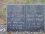 TAYLOR Ruben William Hawkes 1887-1966 & Lilian Gladys HUNDERMARK 1893-1976