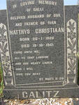 CALITZ  Matthys Christiaan 1926-1961