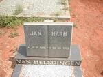 HELSDINGEN Jan Harm, van 1906-1989