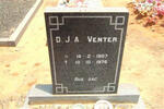 VENTER D.J.A. 1907-1976
