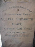 ELOFF Susara Elizabeth nee van Wyk 1881-1928