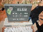 BOSMAN Elsie 1910-1990