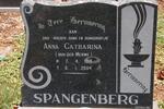 SPANGENBERG Anna Catharina nee VAN DER MERWE 1918-2004