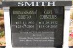 SMITH Gert Cornelius 1932-2005 & Ermina Susanna Christina 1930-2004