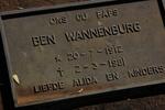 WANNENBURG Ben 1912-1981