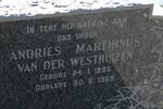 WESTHUIZEN Andries Marthinus, van der 1895-1969