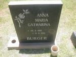 BURGER Anna Maria Catharina 1902-1986