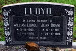 LLOYD William Lionel 1902-1978 & Jean Grant 1911-1984