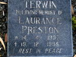 TERWIN Laurance Preston 1907-1995