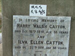 CATTON Harry Walsh -1918 & Ilva Ellen -1918