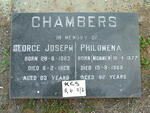 CHAMBERS George Joseph 1863-1926 & Philomena MOMMEN 1877-1969