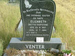 VENTER Elizabeth 1927-1984