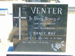 VENTER Nancy May 1910-1985
