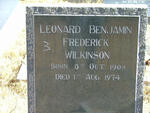 WILKINSON Leonard Benjamin Frederick 1908-1974
