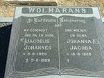 WOLMARANS Jacobus Johannes 1923-1989 & Johanna Jacoba 1928-