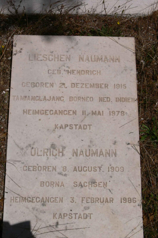 NAUMANN Ulrich 1909-1986 & Lieschen HENDRICH 1915-1978