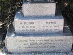FRASER H. Denis 1922-1997 & Mymie 1932-2004