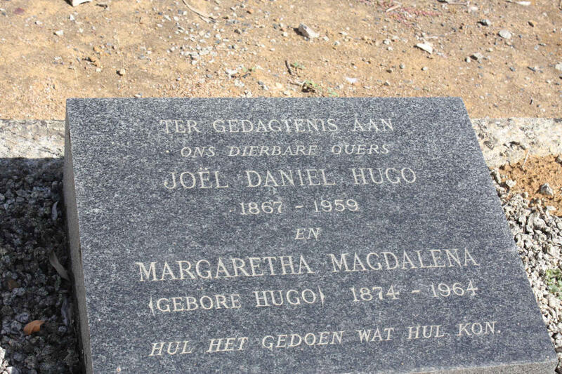 HUGO Joel Daniel 1867-1959 & Margaretha Magdalena HUGO 1874-1964