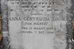LOUW Anna Gertruida nee MAREE 1849-1919