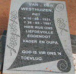 WESTHUIZEN Piet, van der 1931-1997