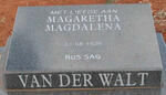 WALT Magaretha Magdalena, van der 1926-