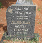 SWART Barend Hendrick 1928-1999 & Hester Susanna 1932-