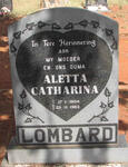 LOMBARD Aletta Catharina 1906-1982