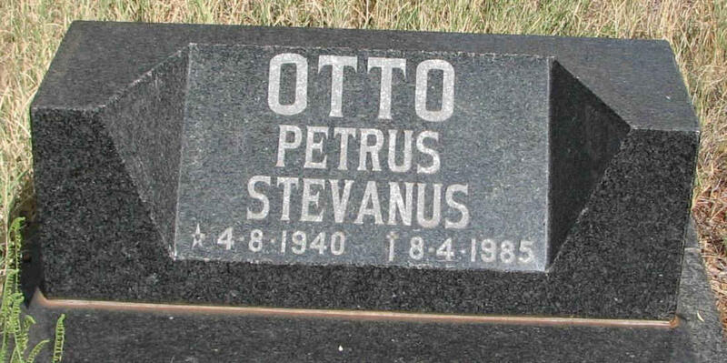 OTTO Petrus Stevanus 1940-1985