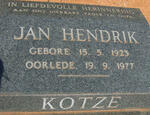 KOTZE Jan Hendrik 1923-1977
